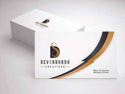 Business Card Design - Dev Shadhana Creations branding branding design business card design graphic design illustration typography vector