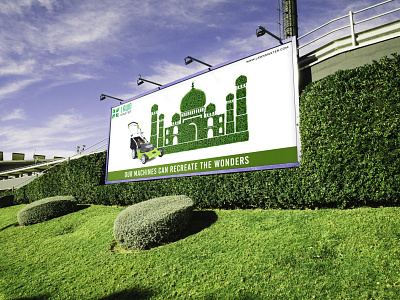 Hoarding / Billboard Ad Design - Lawn Master advertisement advertising billboard billboard design branding creative design graphic design hoarding hoarding design illustration marketing typography vector