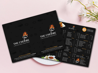 Menucard Design - The Chefire brand brand design branding creative design graphic design hotel illustration marketing menu menu card menu card design restaurant typography vector