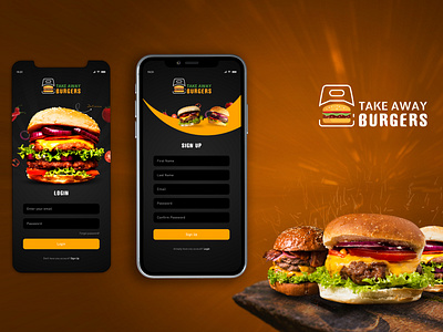 Mobile Application Design - Take Away Burgers