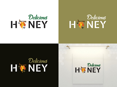 Logo Design - Delicious Honey branding creative creative design design graphic design illustration logo logo design marketing typography ui ux vector