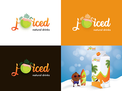 Logo Design - Juiced - Natural Drinks branding creative creative designer design designer graphic design illustration logo logo design marketing typography vector