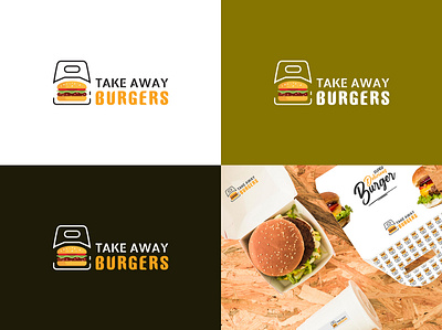 Logo Design - Take Away Burgers branding creative design designer graphic design illustration logo logo design marketing typography vector
