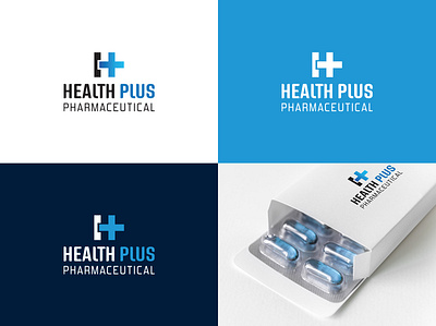 Logo Design - Health Plus Pharmaceutical brand branding creative design designer graphic design illustration logo logo design marketing typography vector