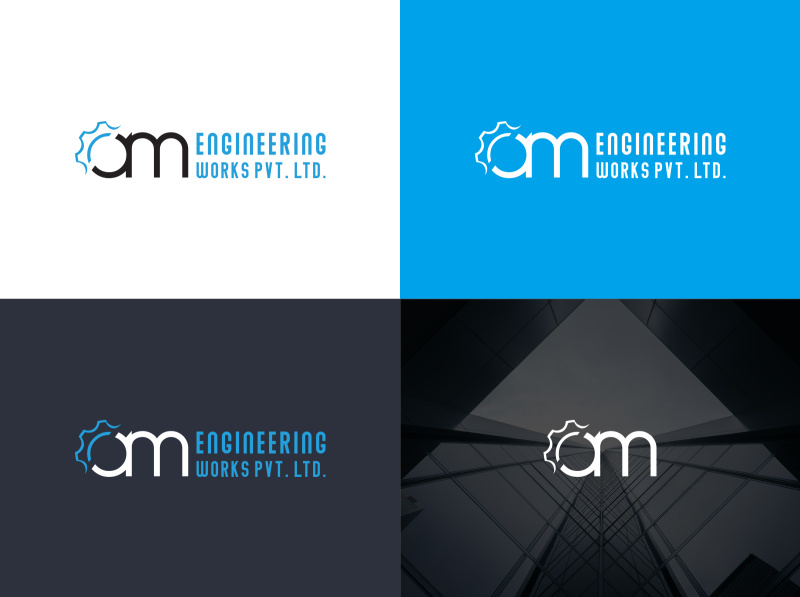 Logo Design - AM Engineering Works by Anirban Majumdar on Dribbble