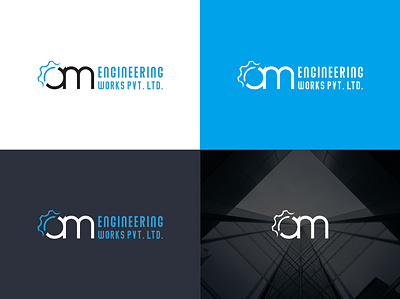 Logo Design - AM Engineering Works brand branding creative design designer graphic design illustration logo logo design marketing typography vector