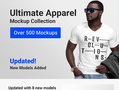 Ultimate Apparel Mockup Collection app design design designs illustration mockup mockup design mockup template templatedesign website website concept