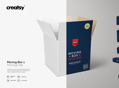 Moving Box 2 Mockup Set app app design design design app illustration web website website concept