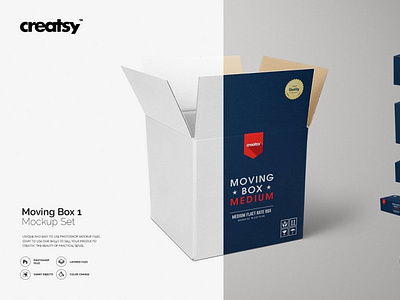 Moving Box 2 Mockup Set