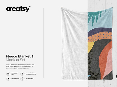 Fluffy Blanket Mockup Set 2