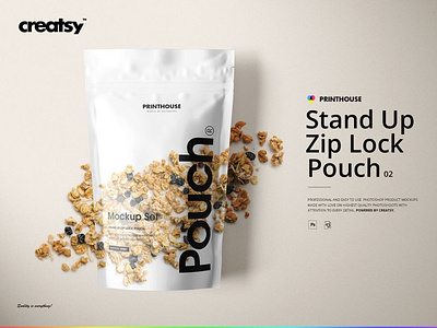 Stand Up Pouch 2 Mockup Set