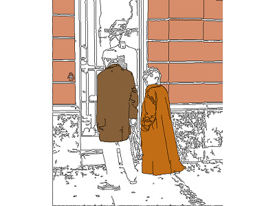 "Coats" - digital illustration