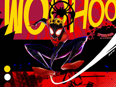 Into The Spider Verse illustration digitalart