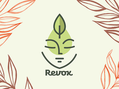 Revox Skin Care adobe illustrator brand brand identity branding design face logo graphic design logo vector