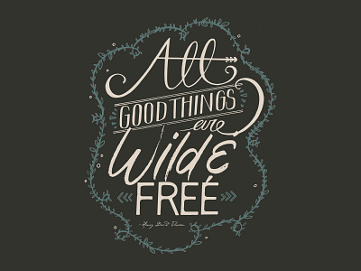 All Good Things Lettering