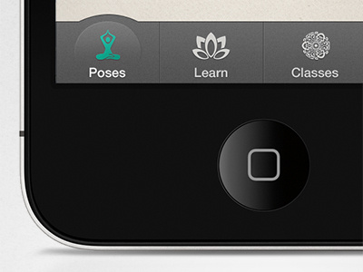Reject Tab Bar app design gray interface ios iphone retina tab bar tabbar ui yoga