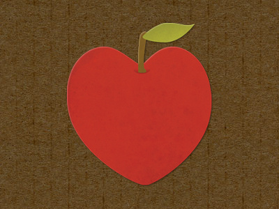 We Heart Recipes apple branding food heart identity logo love recipes texture web website