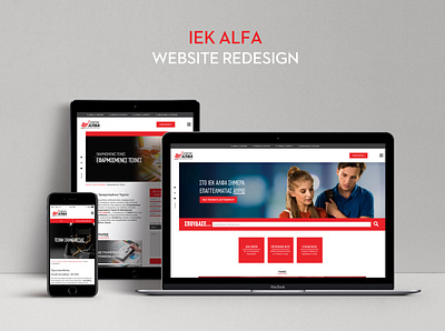 IEK ALFA website redesign design digital iek institute responsive design ui design ux design website design work