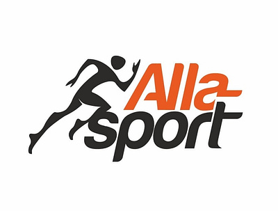 AllaSport design icon logo vector