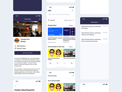 Olric: Homepage clean figma mobile mobile app modern ui