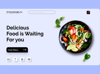 Food Home Page animal design love portfolio portfolio design portfolio website sign in ui vector web