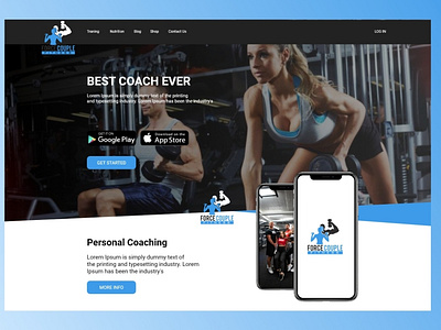 ForceCouple - Gym & Fitness Website Template