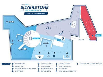 The Silverstone Experience Map and signage banner f1 icon icons illustration logos map motor racing motorsport signage symbol vector way finding wayfinding web footer