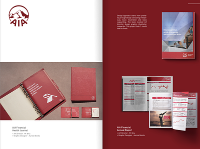AIA financial Health Journal branding design