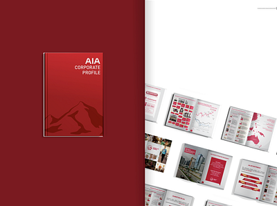 AIA Corporate Profile design graphic design