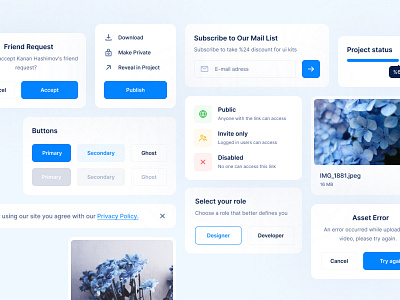 UI Components 01 clean component components dashboard design system elements figma flat modern pixel perfect ui ux