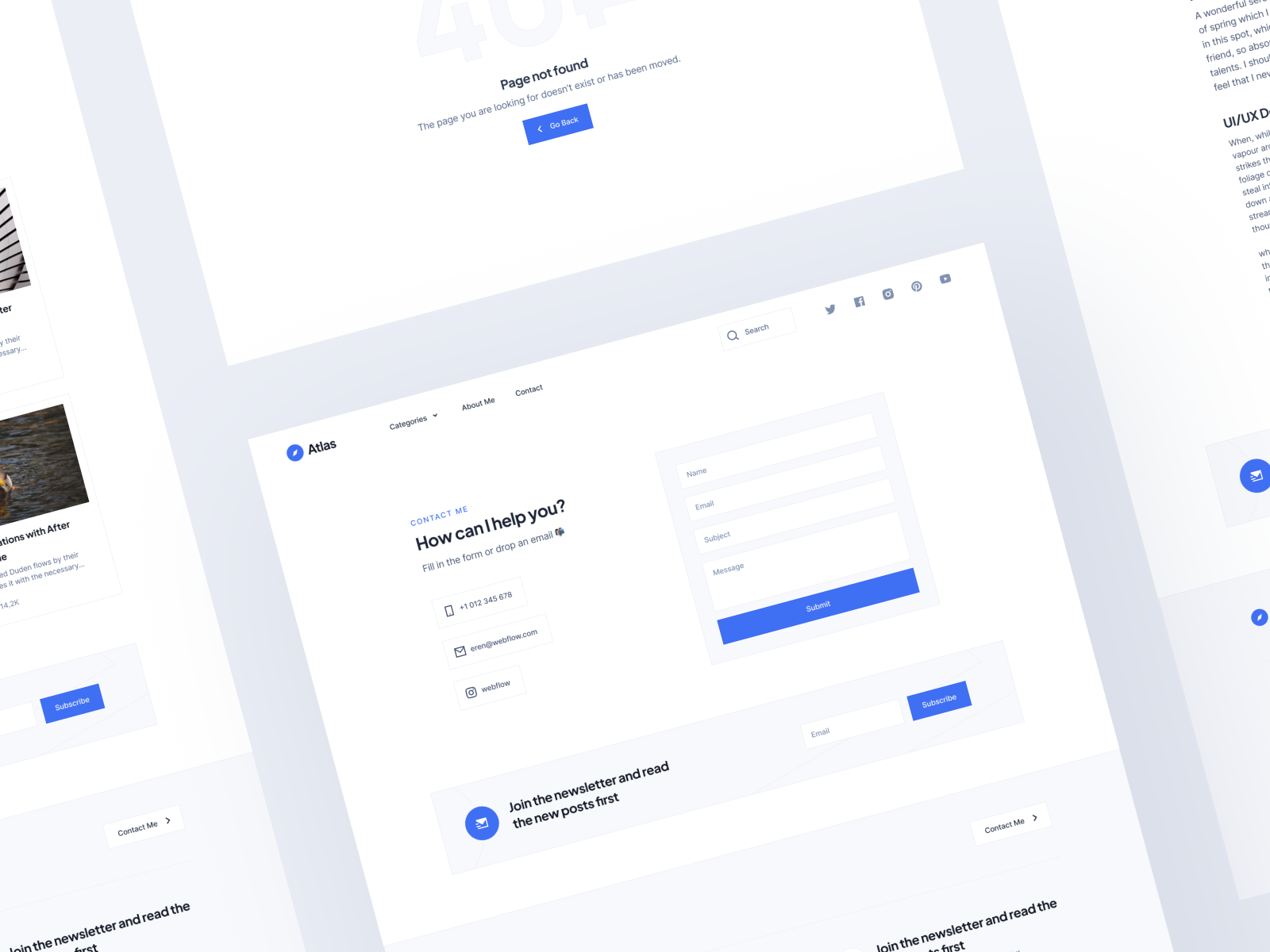 personal-blog-template-other-pages-by-eren-on-dribbble