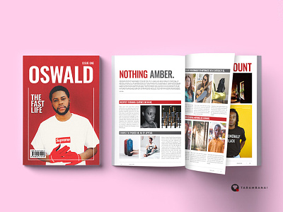 Oswald Magazine design editorial indesign indesign template magazine magazine design