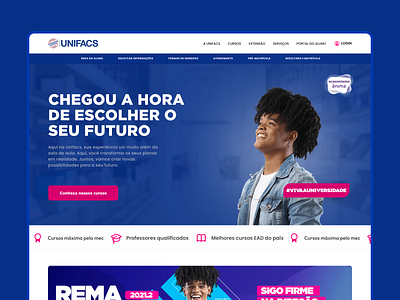 University website - Redesign brasil brazil design inspiration inspiração ui ui design uiux design university website website