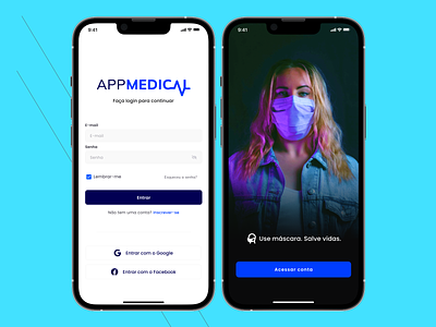 App Medical App Concept | Case Study app app medical application registration screen home home screen inspira inspiration register ui