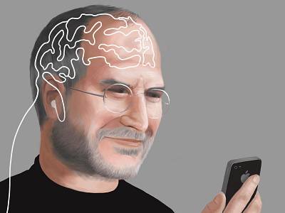 Steve Jobs andrea ramsey illustration apple art creativity digital art illustration steve jobs