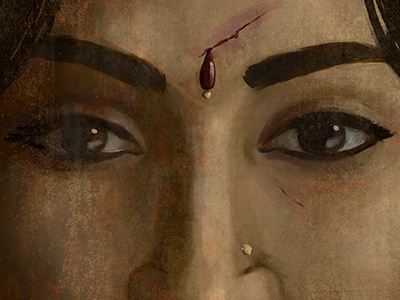 Mistreatment In India andrea ramsey illustration bindi india mistreatment portrait woman womens rights