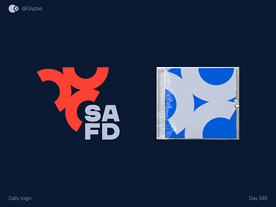 SAFD brand identity branding dailylogochallenge geometric logo icon illustration logo logo design logo for sale logodesign
