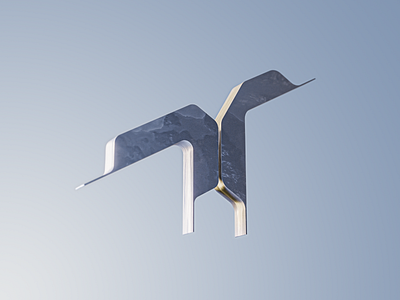 Tonan Studio logo: experimental render