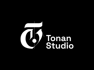 Tonan Studio rejected logo 1: neo-gothic T lettermark