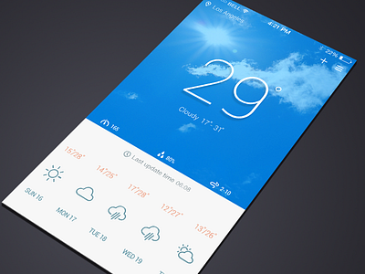 Weather app ui weather