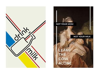 Milk Posters inspired by Modernism and Post-Modernism modernism post modernism poster