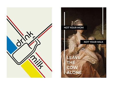 Milk Posters inspired by Modernism and Post-Modernism