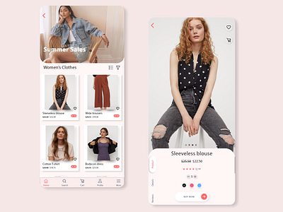 Wow! Fashion App adobexd app design ecommerce fashion fashion app pink product shopping ui ui design uiux womens clothing xd