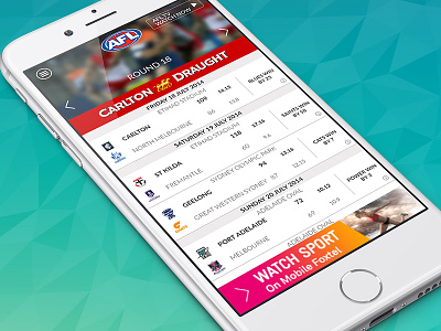 AFL Live Official App afl app mobile personal