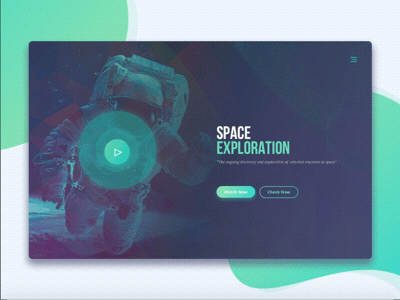 #Explore | Header Website app application clean color fresh gradient landing mobile page space