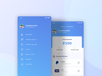 Payment App - Exploration Design android android app apple design design payment flat flatdesign ios iphone minimaldesign mobile page clean payment app ui uidesign uiux user experience user interface ux animation