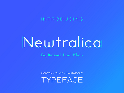 Newtralica Sans Serif Typeface