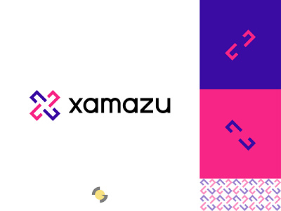 Xamazu abstract logo branding business logo design creative logo graphobian icon logo logo design minimalist logo design modern logo modern minimalist logo pattern tech technology x letter x logo