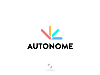 Autonome - Engineering Logo autonome business logo design company logo creative logo engineerng logo flat logo graphobian logo logo design minimalist logo design modern logo modern minimalist logo technology logo