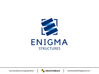 ENIGMA STRUCTURES architecture branding building construction decoration design e icon logo logo design logomark modern logo monogram symbol vector